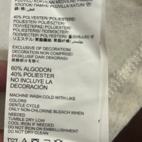 NWT Cleveland Indians‎ Hoodie Fanatics Gray Cream Pullover Size XL MLB Baseball - Picture 10 of 13